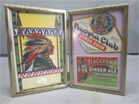 Vintage Beverage Labels - Blackhawk - Myopia Club