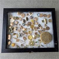 Collection of 1930's Era Costume Jewelry Pins,
