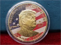 Donald Trump Colorized Coin