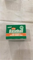 1987 Fleer baseball logo stickers and baseball