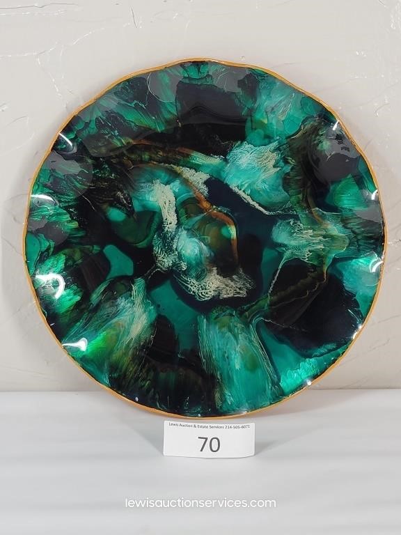 10.5" Fiber Resin Decorative Plate