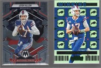 2 Josh Allen Panini Cards: 2022 Emerald