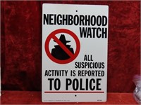 Vintage NOS Neighborhood Watch sign.