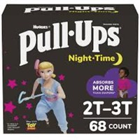 Huggies Pull-Ups Nighttime 68 Diapers Size 2T-3T