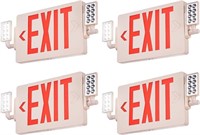 VEVOR LED Exit Sign with Emergency Lights 4 Pack