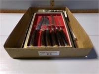 2 knife sets and 4 small trays