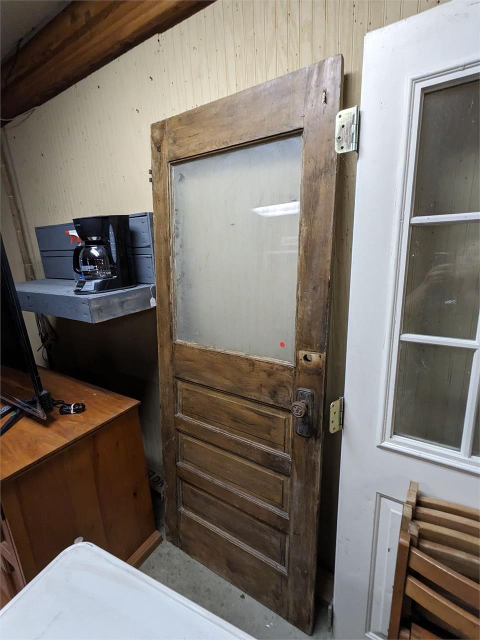 VTG 32 x 79 Wooden Door w/Window