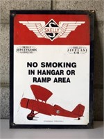 Old Metal Skelly No Smoking Sign American Airways