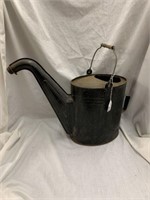 LARGE VINTAGE GALVANIZED WATERING CAN - 18 in x