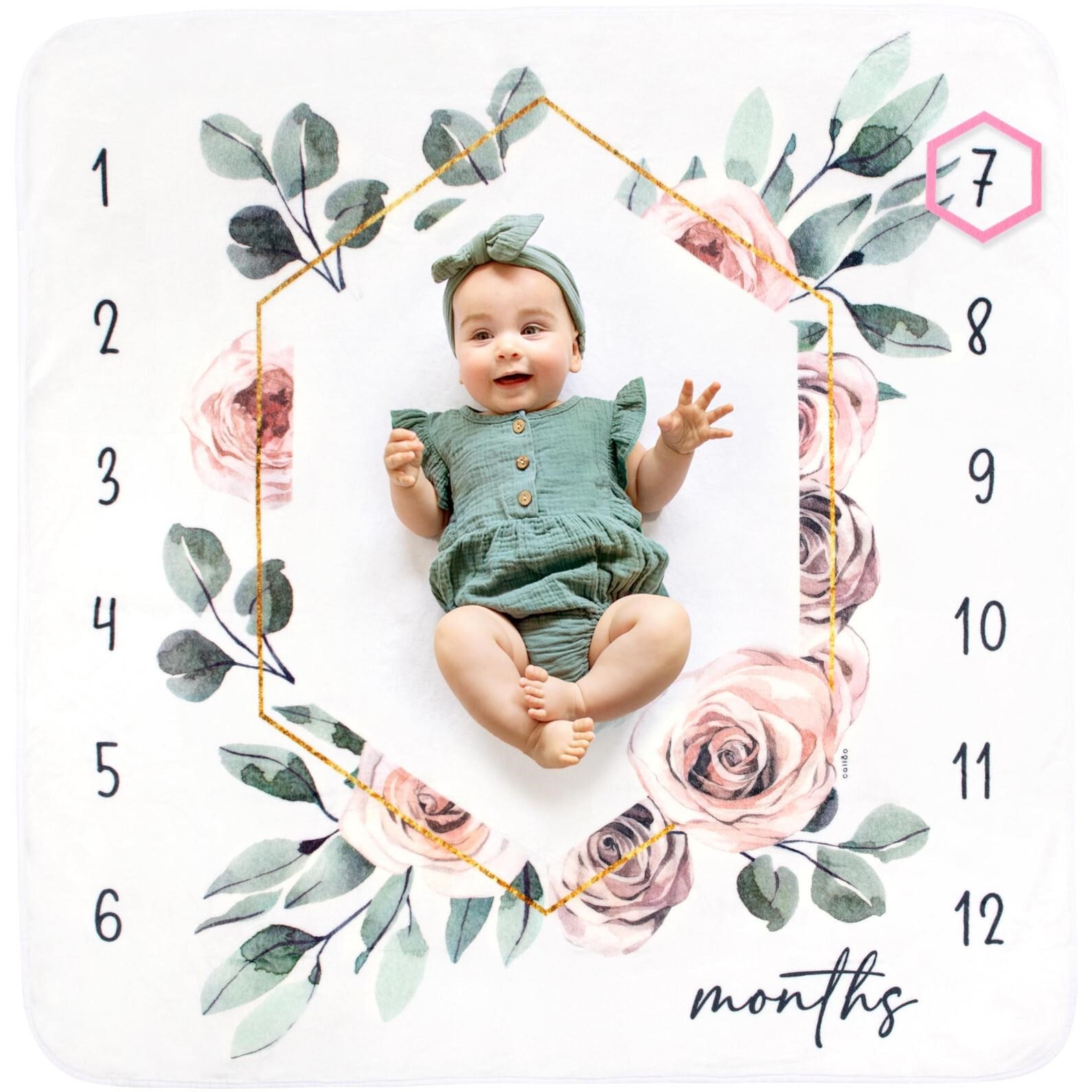 (Case of 17) Baby Monthly Milestone Blankets