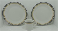 Fiesta Post 86 lot of 2 - 10 1/2" plates and