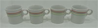 Fiesta Post 86 lot of 4 mugs with stripes