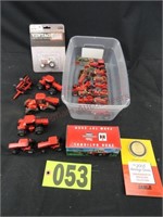 (21) Assorted 1/64 Scale Tractors, Implements and