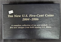 (10) New US 5 Cent Coins 2004-2006