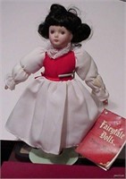 Porcelain SNOW WHITE FAIRYTALE DOLL w/book