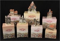 Seven David Winter Miniature Cottages w/ Boxes