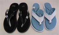 2 Pairs of Memory Foam Slip-Ons  SZ 8 & 9