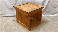 This End Up Solid Wood Crate End / Side Table
