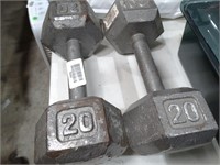 Two 20 Lb Hand Weights