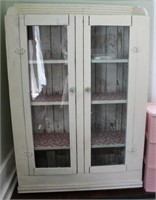 Antique White Display Cabinet