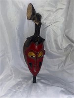 Vintage African wood mask tribal mask