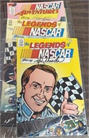 4 LEGENDS OF NASCAR COMIC BOOKS