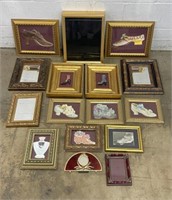 Gold Frames with Mirrors, Prints, and More