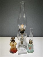 3 VTG Oil Lamps