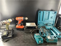 Assorted power tools, Makita, Black and Decker