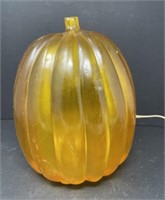 Lighted Glass Pumpkin Decor