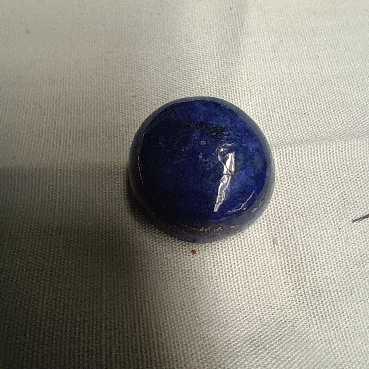 Round Lapis Lazuli Cabochon Gem Stone 45.2 carat