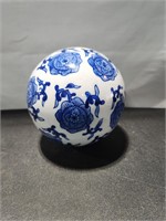 Blue & White Ceramic Ball Decor