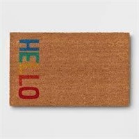 18inX30in  'Hello' Rainbow Doormat - Sun Squad