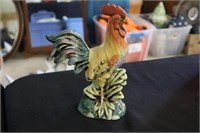 Ceramic rooster 9" H