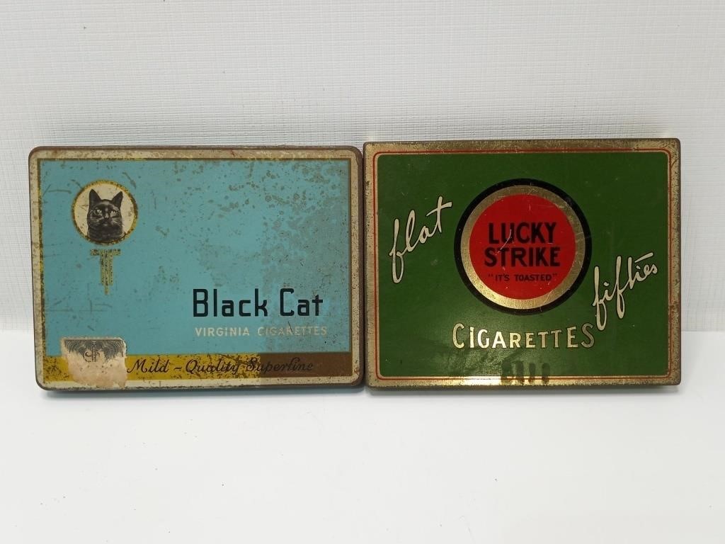 Two Vintage Cigarette Tins