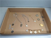 ASSORTED COIN JEWELRY