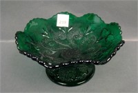 Dugan Question Mark Stemmed low 8 Ruffled Compote