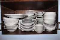 Contents of Cabinet, Lower Shelf ONLY Dishes