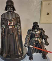 2 VTG Darth Vader Figures 9" & 7"