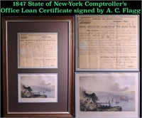 ***Auction Highlight*** 1847 State of New-York Com