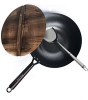 ($42) Carbon Steel Wok For Electric, Induction