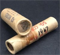 1967 1 cent & 5 cent Rolls