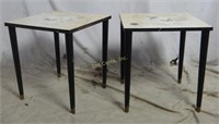 2 Vintage Biltmore Stacking Formica Tables