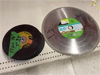 7" cut off discs and cold cut metal blade