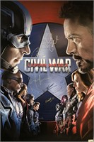 Avengers Civil War Autograph Poster