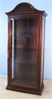 20th C. Mahogany Display Case w/ Large Glass Door
