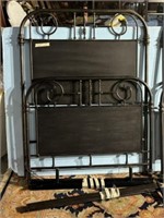 Black Painted Metal Twin Bed