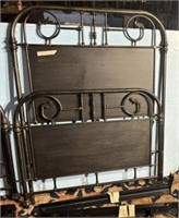 Black Painted Metal Twin Bed