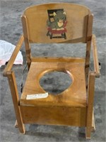 Vintage Child's Potty Chair