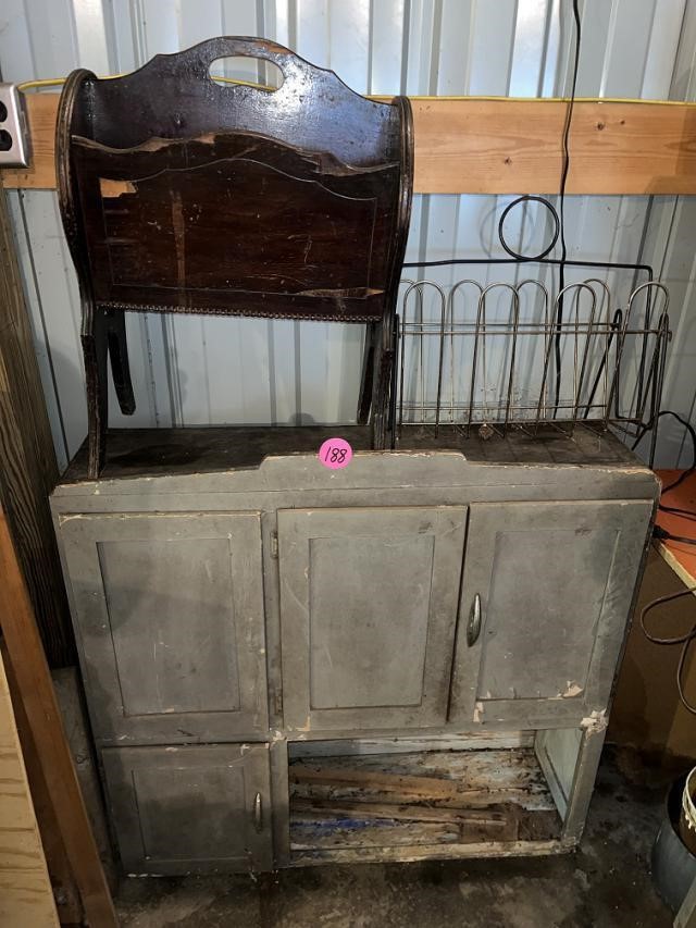 Cupboard Top & (2) Magazine Racks